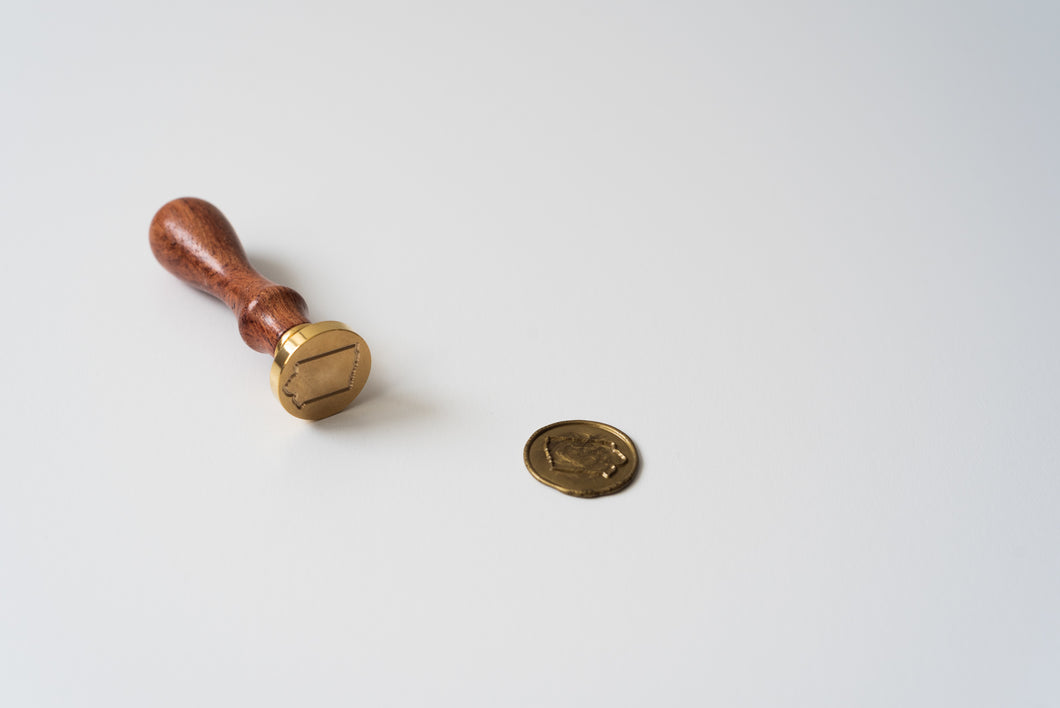 Iowa Wax Seal Stamp