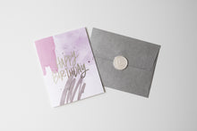 Load image into Gallery viewer, Happy Birthday - Abstract - Foil Pressed Greeting Card - Modern Legacy Paper Company