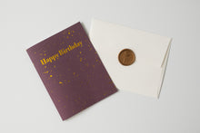 Load image into Gallery viewer, Happy Birthday – Splatter Paint – Foil Pressed Greeting Card - Modern Legacy Paper Company