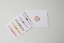 Load image into Gallery viewer, Hello – Watercolor Stripes – Foil Pressed Greeting Card - Modern Legacy Paper Company