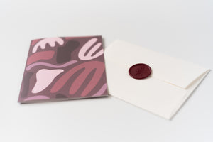 Burgundy Abstract – Greeting Card