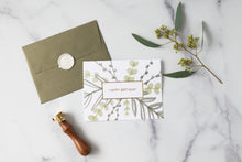 Load image into Gallery viewer, Happy Birthday – Greenery – Foil Pressed Greeting Card - Modern Legacy Paper Company