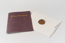 Load image into Gallery viewer, Happy Birthday – Splatter Paint – Foil Pressed Greeting Card - Modern Legacy Paper Company