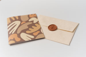 Brown Abstract – Greeting Card