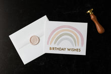 Load image into Gallery viewer, Birthday Wishes – Rainbow – Foil Pressed Greeting Card - Modern Legacy Paper Company