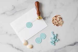 Seashell Wax Seal Stamp Kit - Modern Legacy Paper Company