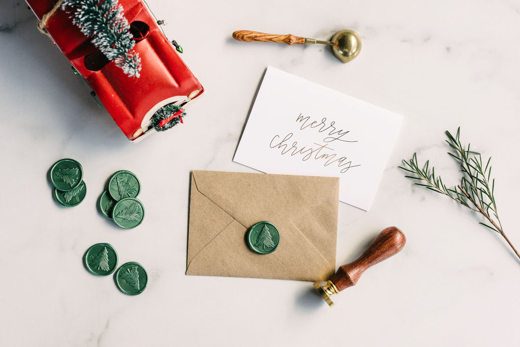 Christmas Tree Wax Seal Stamp Kit - Modern Legacy Paper Company
