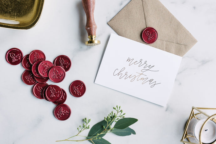 Holly Wax Seal Stamp Kit - Modern Legacy Paper Company