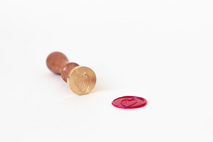 Strawberry Wax Seal Stamp - Modern Legacy Paper Company