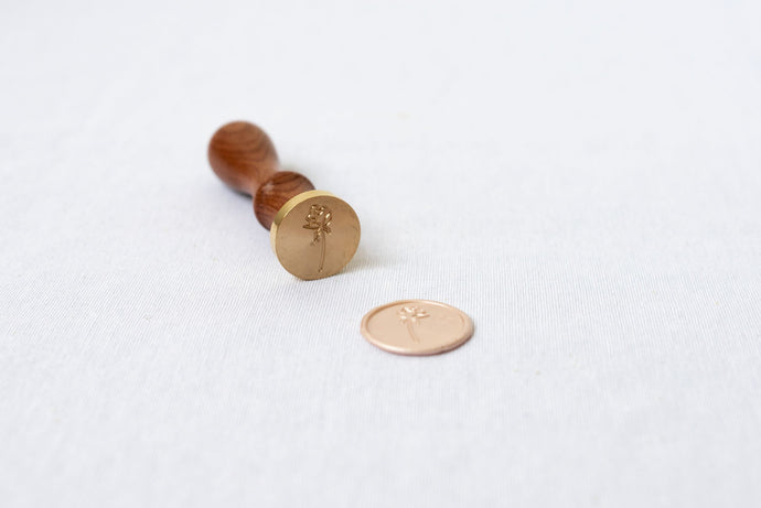 Rose Wax Seal Stamp - Modern Legacy Paper Company