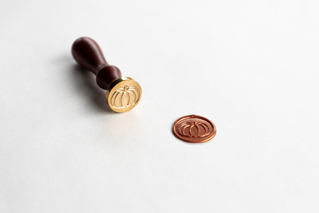 Pumpkin Wax Seal Stamp - Seville Lettering Company